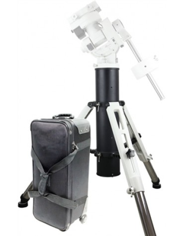 Treppiede Ioptron Tri-pier bianco con Rolling Case