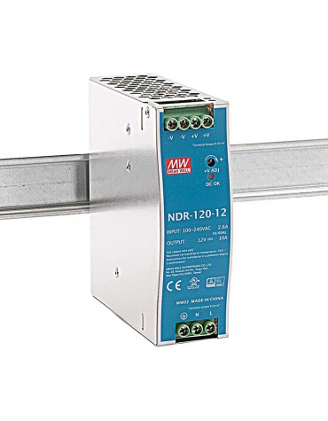 Alimentatore 12v 10ah Din Rail