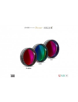 Set di filtri a banda ultra stretta Baader 3,5 / 4 nm 1 1/4 - ottimizzato CMOS (H-alpha / O-III / S-II)