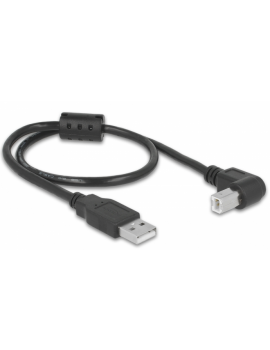 USB 2.0 Tipo-A Maschio > USB 2.0 Tipo-B Maschio angolato 0.5 m nero