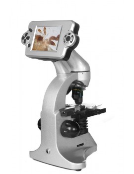 Microscopio biologico con visore LCD