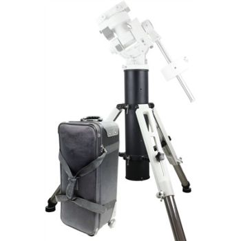 Treppiede Ioptron Tri-pier bianco con Rolling Case