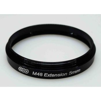 Prolunga / adattatore con filetto M48 lunghezza 5 mm